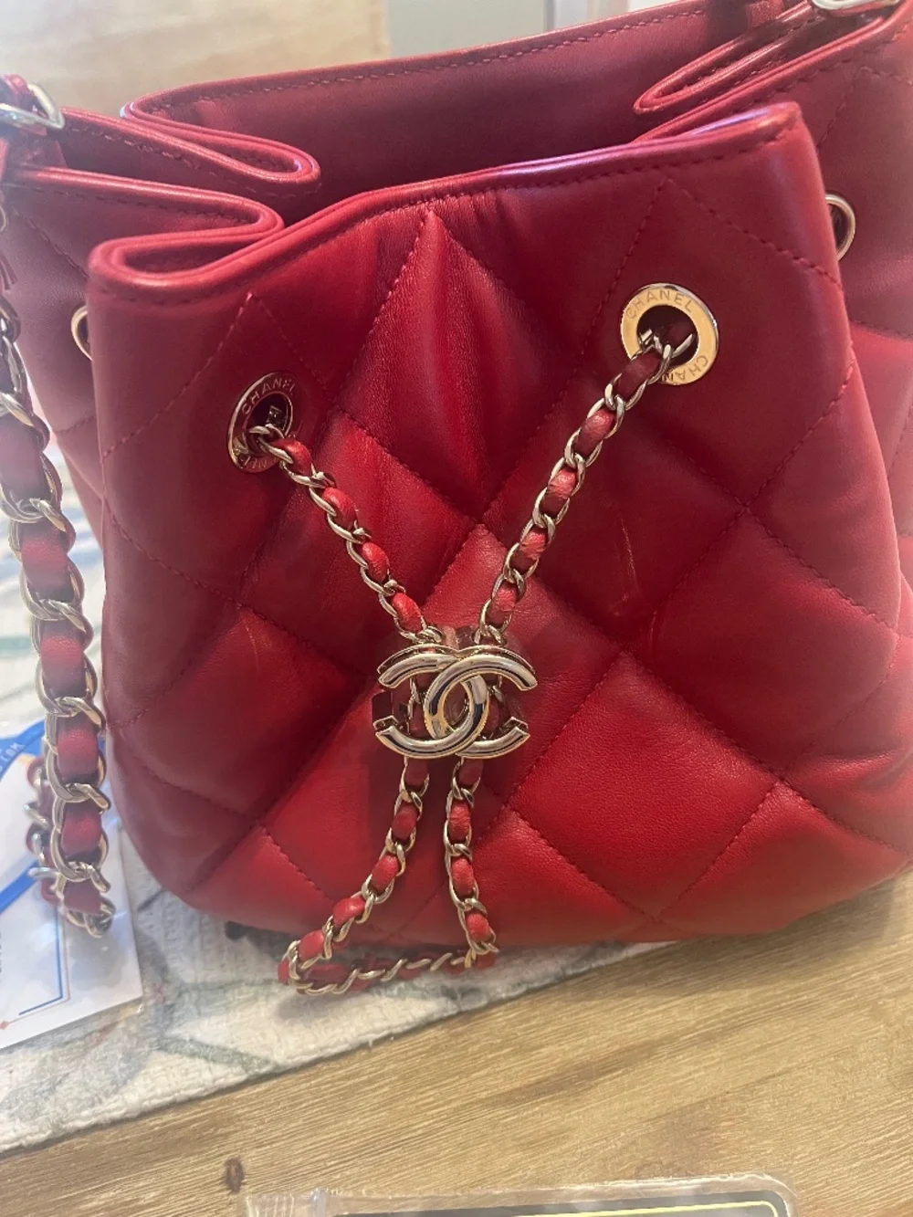 Chanel small bucket bag